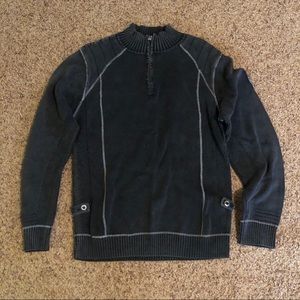 [BKE Black] Quarter Zip Sweater